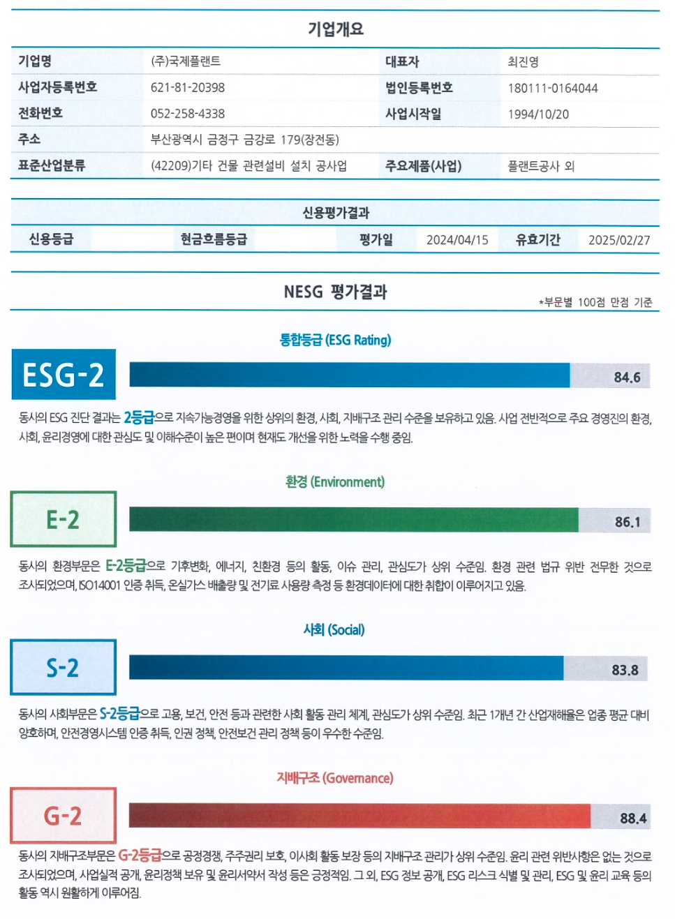 ESG 보고서